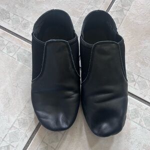 Kids Unisex Leather Jazz shoes Size 3.5
